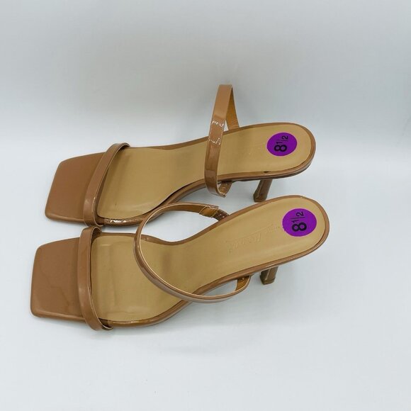 Anne Michelle Shoes Womens Size 8.5 Brown Zeal-04 Sandal Stiletto Heels Mules - Picture 6 of 11